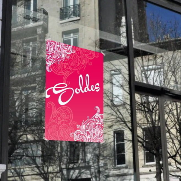Affiche soldes pour magasin