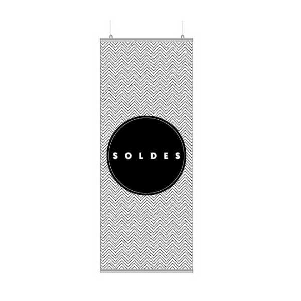 Affiche soldes vitrine