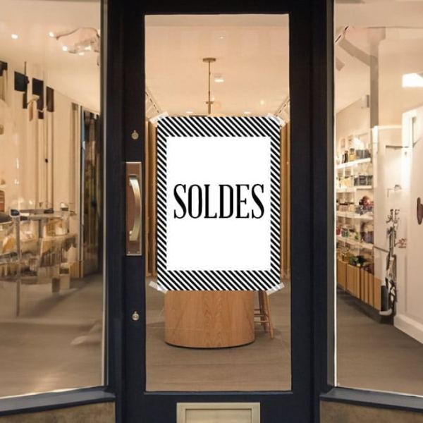 Affiche Soldes design