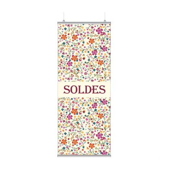 Affiche soldes rétro