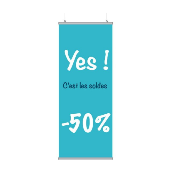 Décoration de vitrine de soldes