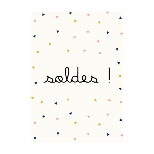 Affiche magasin soldes