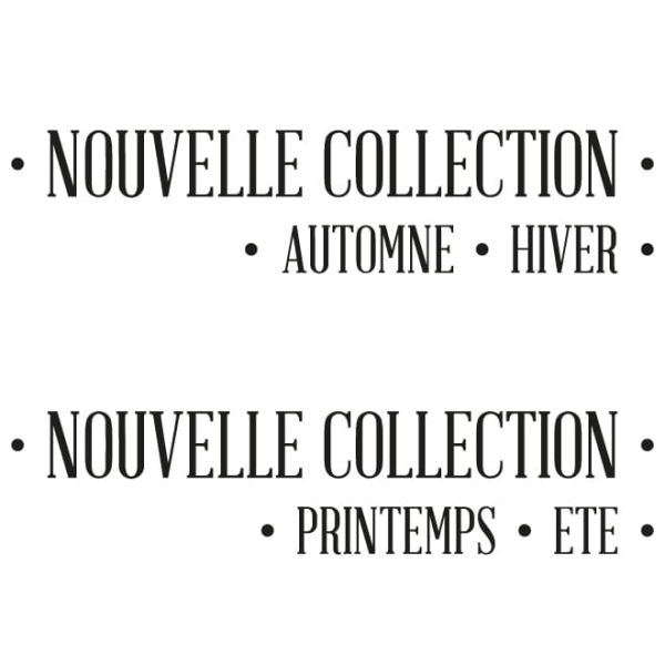 Adhésif collection automne hiver
