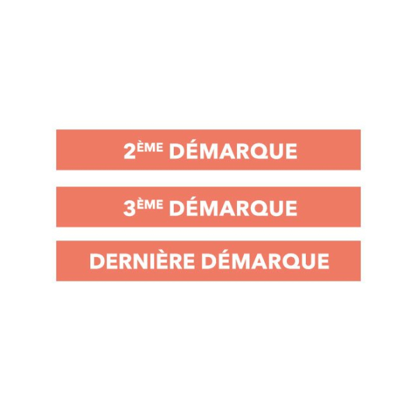 Stickers Démarques Soldes saumon
