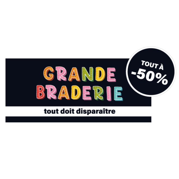 Sticker vitrine Grande Braderie