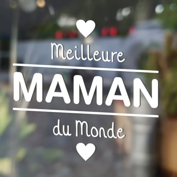 Stickers fête des mères coeurs
