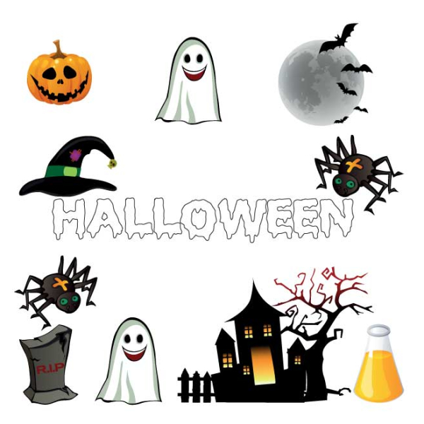 Stickers Kit déco halloween