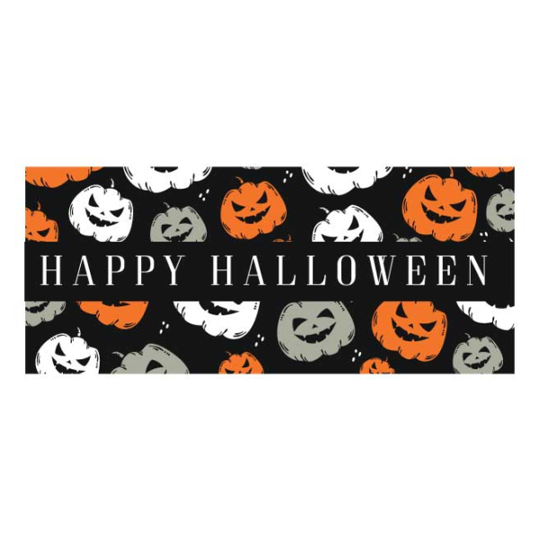 sticker bandeau citrouilles d'halloween