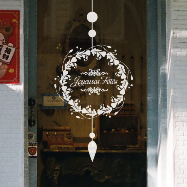 Adhésif pour vitrine Noël