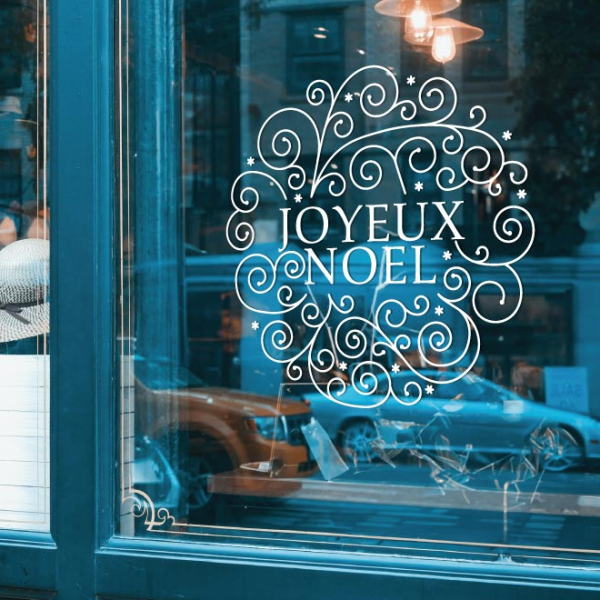 Vitrine de magasin Noël