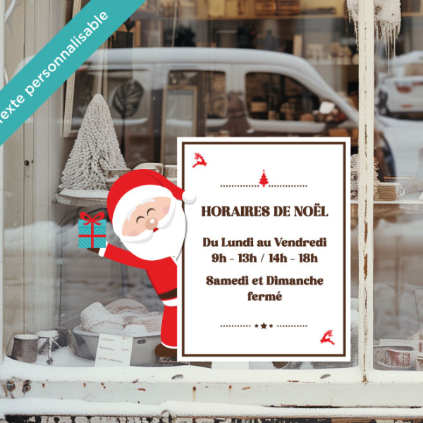 sticker cadeau du Père Noël
