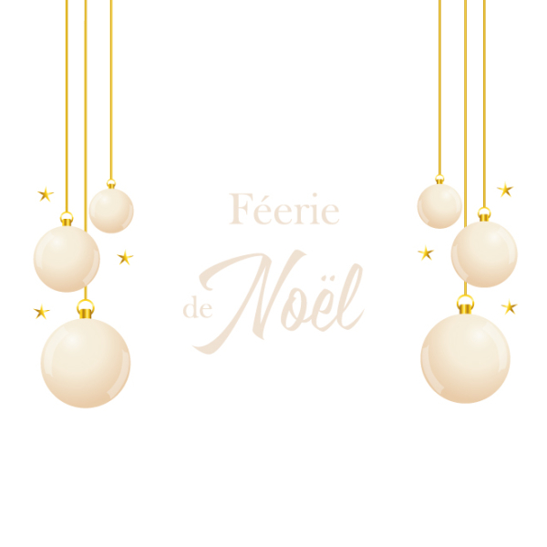Décoration vitrine Féerie de Noël