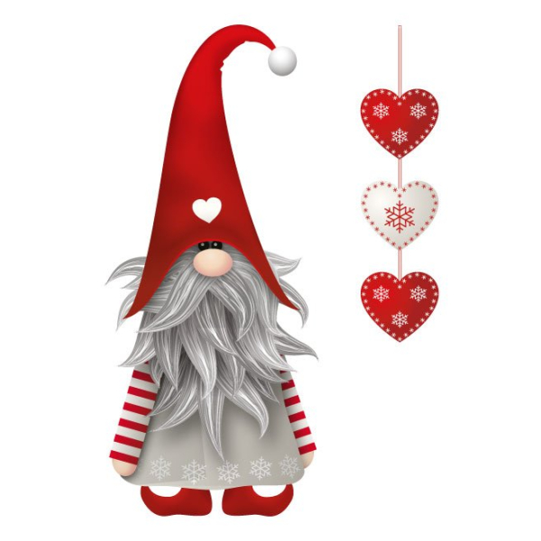 sticker Noël lutin loufoque