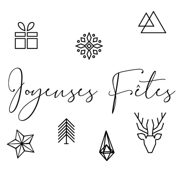 Sticker de Vitrine luxe Noël
