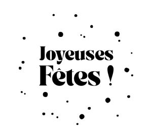 Adhésif vitrine Joyeuses Fêtes !