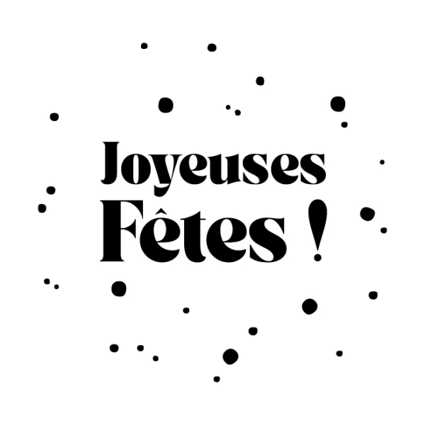 Adhésif vitrine Joyeuses Fêtes !