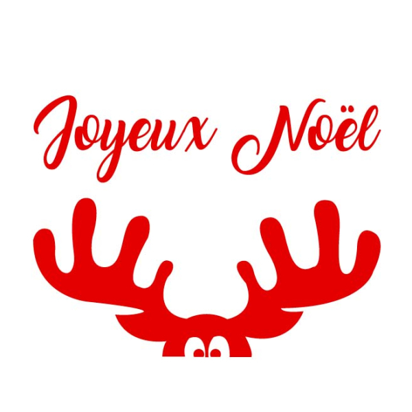 Stickers rennes de noël