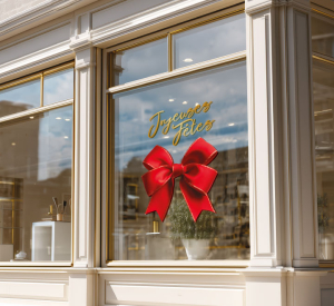 sticker vitrine Joyeuses Fêtes de fin d'année