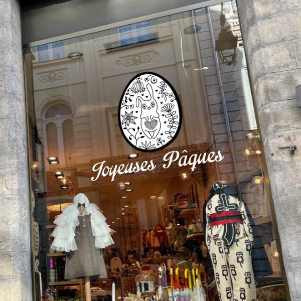 sticker paques vintage