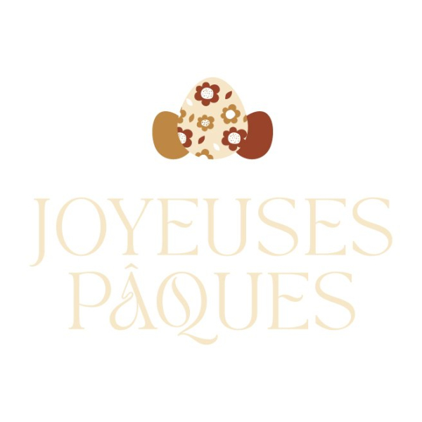 Sticker élégant Joyeuses Pâques