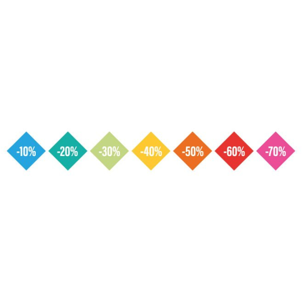 Stickers soldes réductions
