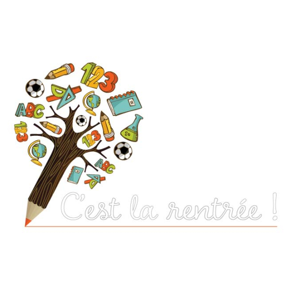Sticker original rentrée scolaire