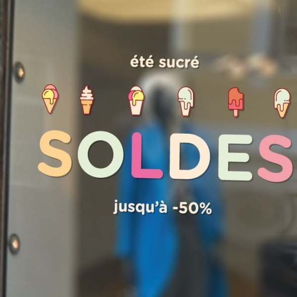 stickers soldes vitrines