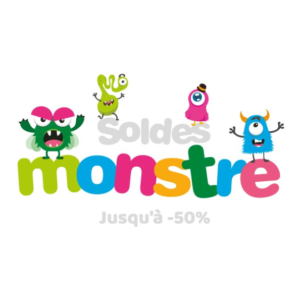 Sticker soldes monstres
