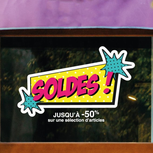 sticker soldes comics