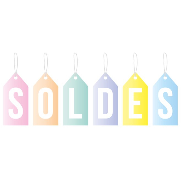 Sticker soldes étiquette