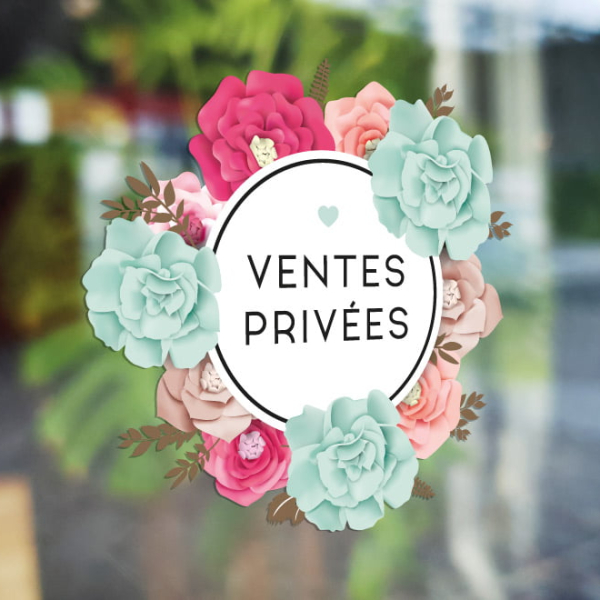 Sticker déco ventes privées