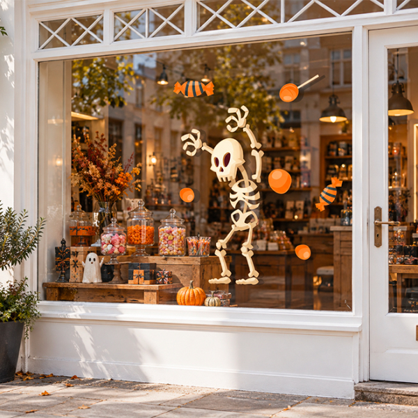 stickers halloween squelette rigolo