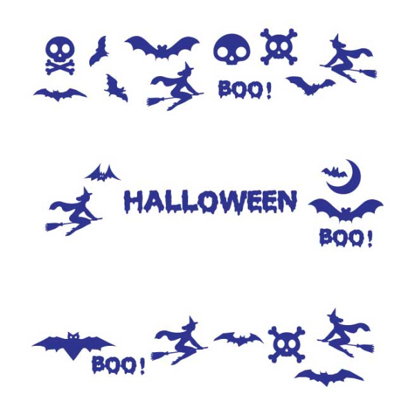 Stickers kit déco halloween