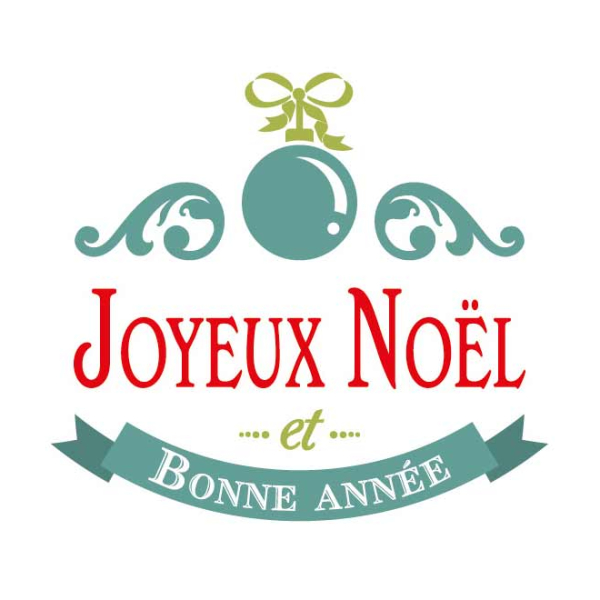 Sticker Noël rétro