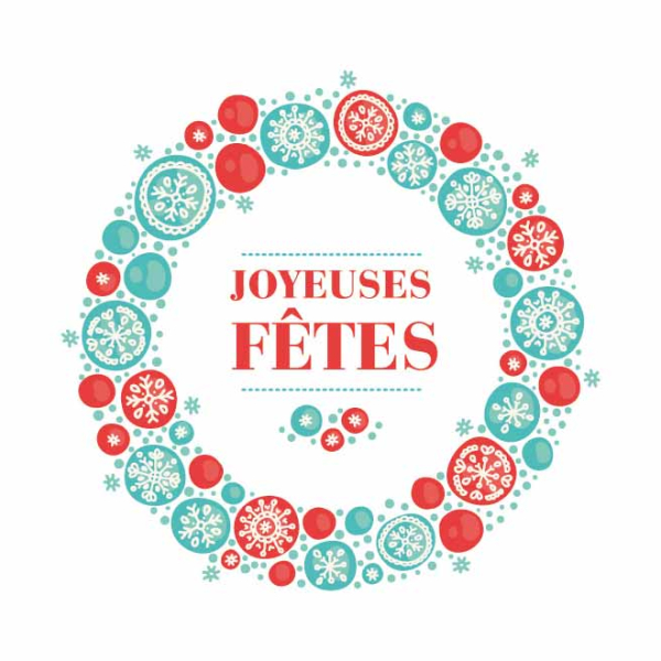 sticker couronne de noel