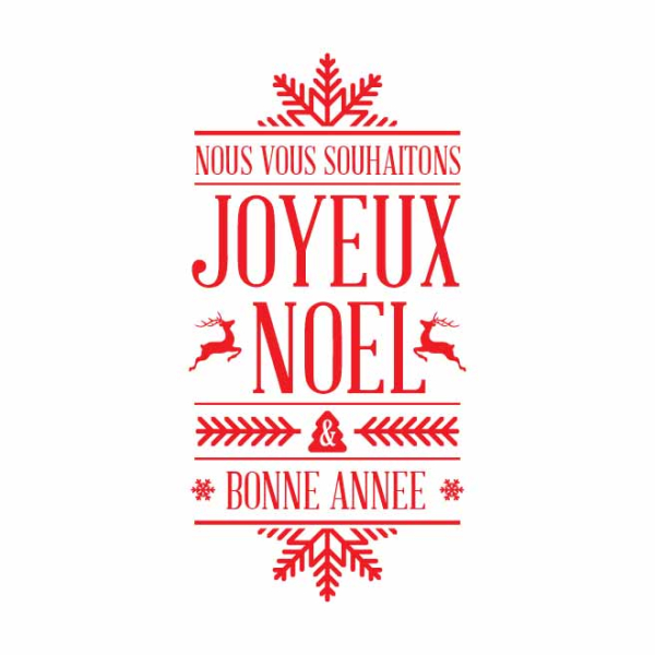 Sticker Noël vintage