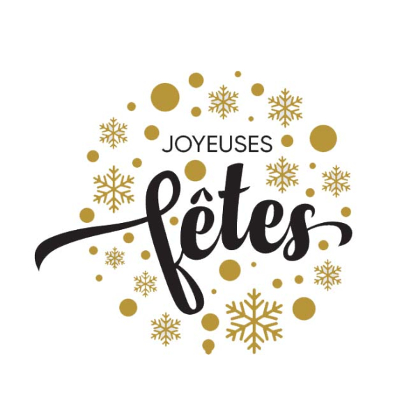 Sticker vitrine de Noël