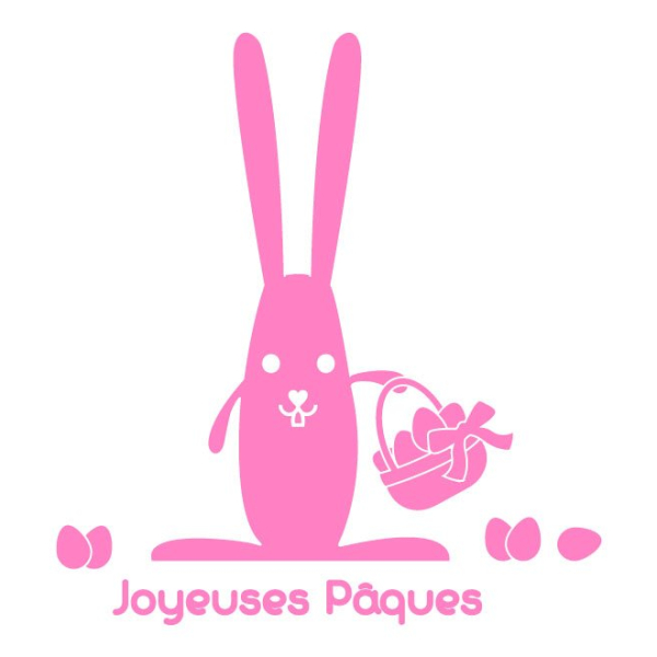 Sticker lapin de paques