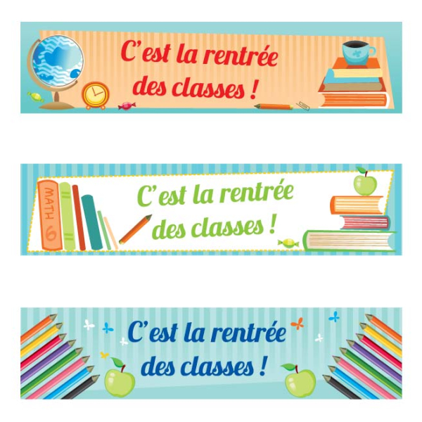 adhésif bandes rentrée scolaire