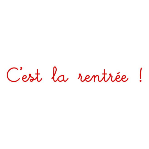 Décoration adhésive rentrée des classes