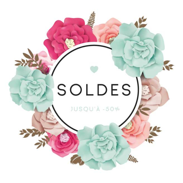 Décoration soldes personnalisable roses
