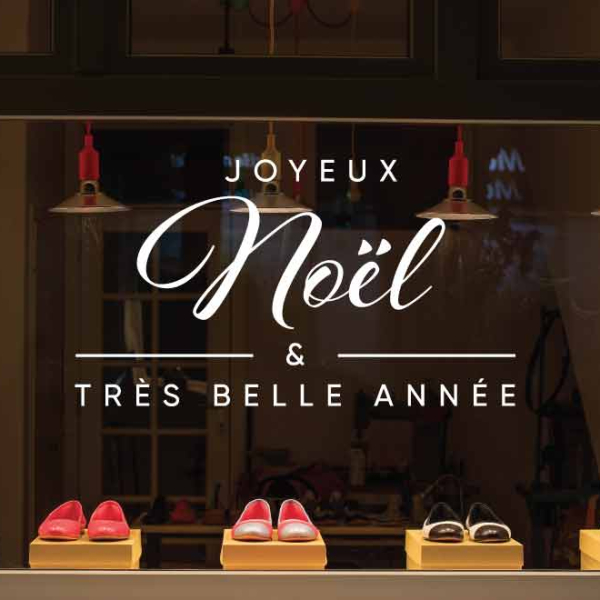 stickers joyeux noël et belle année
