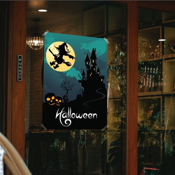Affiche A4 A3 Halloween pour vitrine