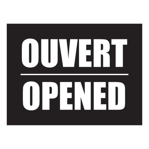 Sticker magasin ouvert