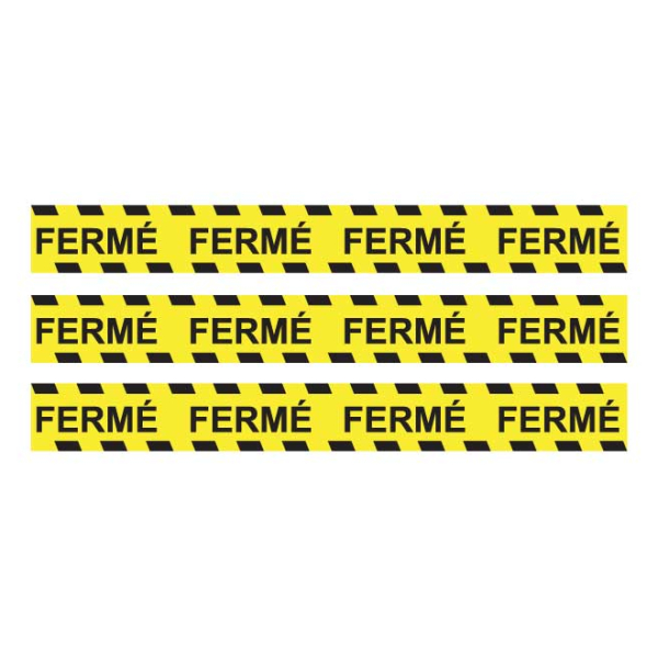 Bandes adhésives fermé