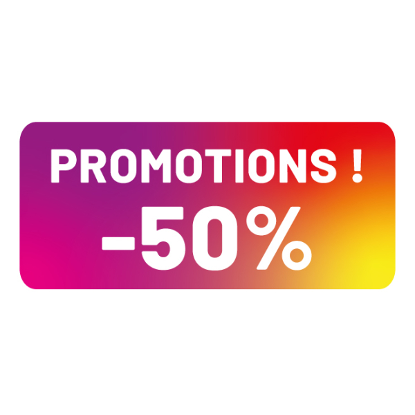 Sticker déco magasin promotions