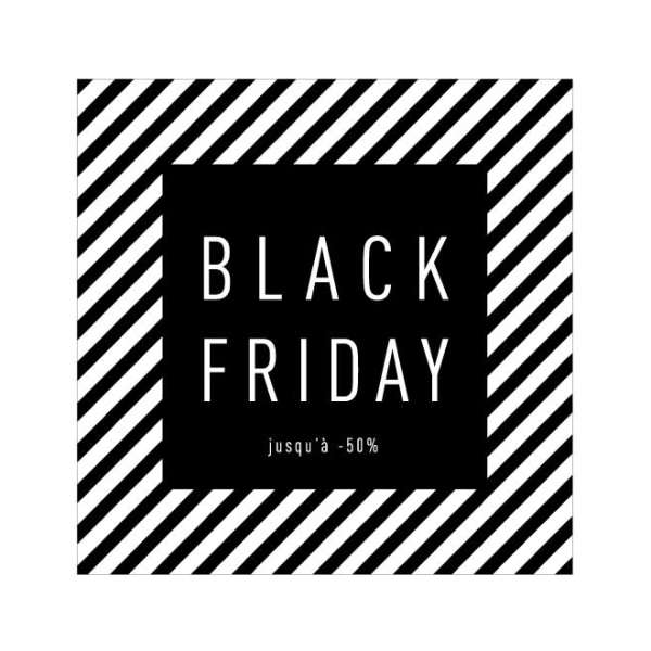 Sticker vitrine black friday