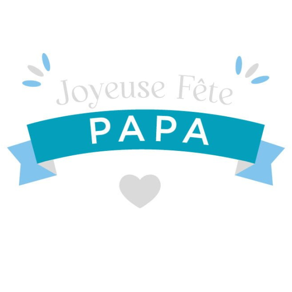 Stickers vitrine fête des pères