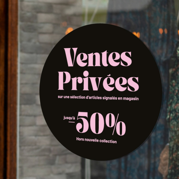 Sticker ventes privées VP008