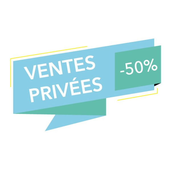 Ventes privées sticker magasin personnalisable